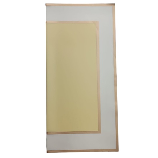 [HQ-WR-8402] PAPEL COREANO HANSU TRASLUCIDO BORDEADO - AMARILLO 57x57CM