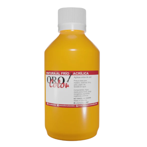 [F004-250] PINTURA AL FRIO AMARILLO TURPIAL 250ML