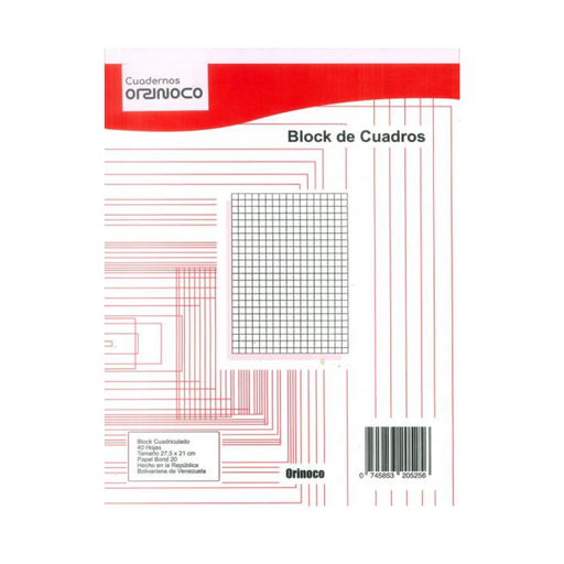 [745853205256ME] BLOCK DE CUADROS ORINOCO