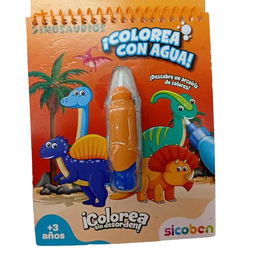 [6014417285262] COLOREA CON AGUA DINOSAURIOS 