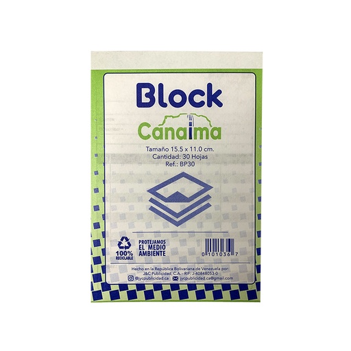 [BP80] BLOCK DE FACTURAS - 80HJ 11x15,5CM 