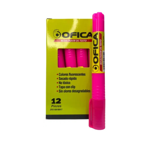 [ORE006ROSA] RESALTADOR OFICA ROSADO 