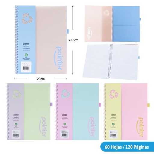 [ESP-11-60] CUADERNO ESPIRAL 60 HOJAS