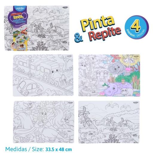 [TM-2498] TAPETE INFANTIL PARA COLOREAR