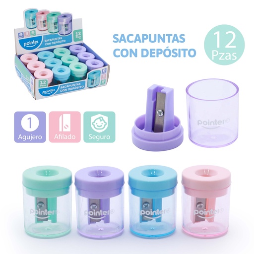 [SH-24113] SACAPUNTAS PASTEL (REDONDO)