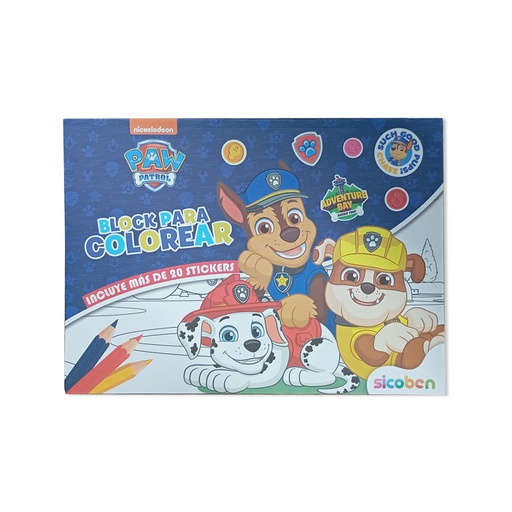 [6014417454466me] MI BLOCK PARA COLOREAR PAW PATROL