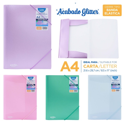 [FL2-2496] CARPETA PORTADOCUMENTOS ESCARCHADA CARTA