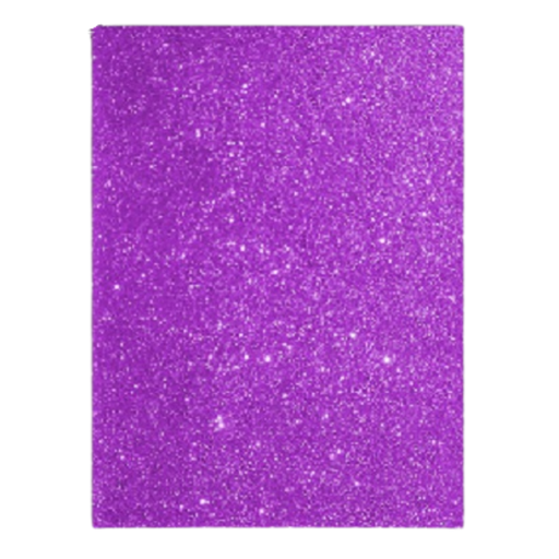 [0549.007.7] FOAMY ESCARCHADO MORADO- DOBLECARTA 30x40CM 