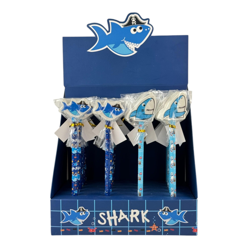 [780-9084254] LAPIZ CON BORRADOR SHARK UNIDAD