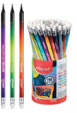 [852002] LAPIZ DE RESINA Y GRAFITO HB BLACK PEPS ENERGY UNIDAD