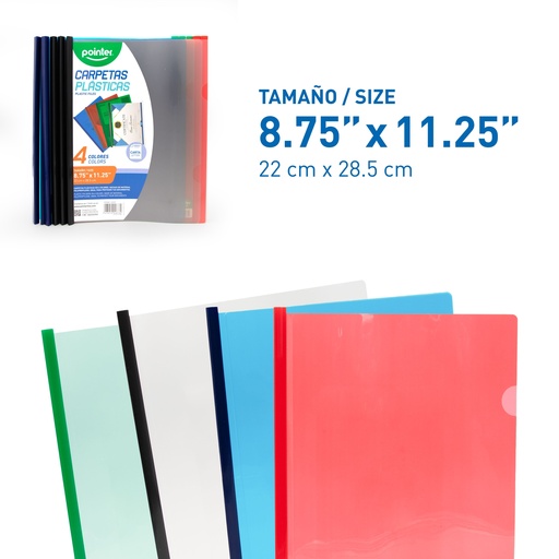 [CA1213] CUBIERTA PLASTICA TRANSPARENTE PARA ENCUADERNAR - CARTA/A4 21x29,7Cm
