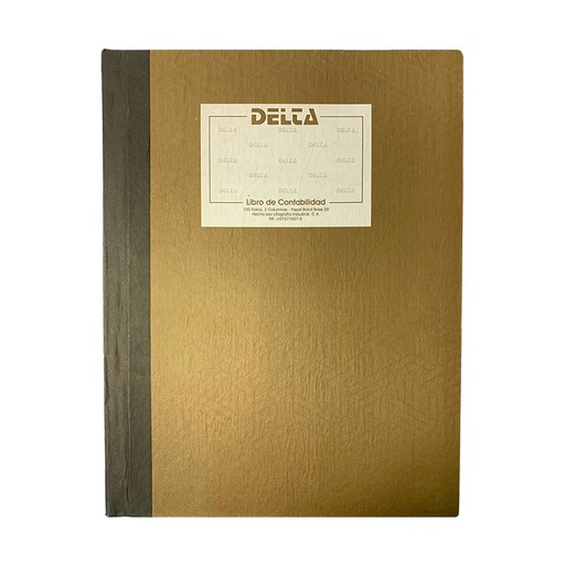 [10456] LIBRO DE CONTABILIDAD DELTA 2 COLUMNAS 100 FOLIOS