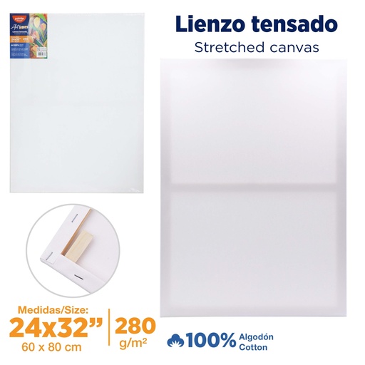 [CA-6080] LIENZO BLANCO 60 x 80cm