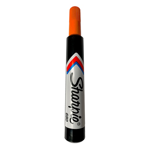 [V302054] MARCADOR PERMANENTE PUNTA BISELADA 680 NARANJA