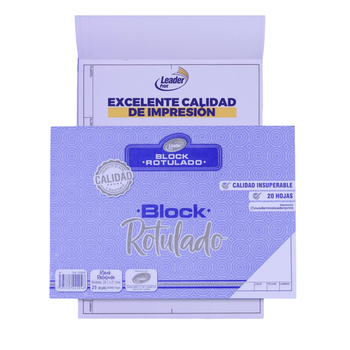 [242046] BLOCK ROTULADO DE DIBUJO