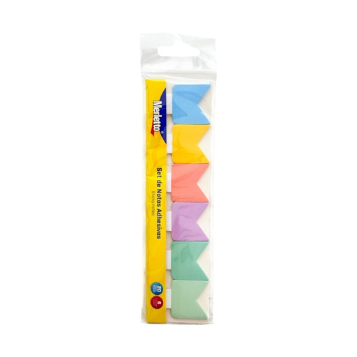 [780-7134025] SET DE NOTAS ADHESIVAS PASTEL x20 HOJAS