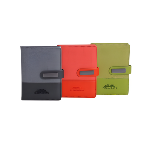 [783-2033253] AGENDA PERMANENTE A6 PAPEL BLANCO 196 PAGINAS 10.7x14.6