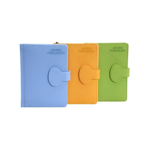 [783-2033254] AGENDA PERMANENTE A6 PAPEL BLANCO 196 PAGINAS 10.7x14.6