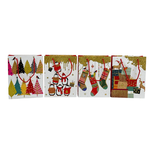 [784-6524687] BOLSA DE REGALO PEQUENA NAVIDAD 23x18x10cm 23x18x10