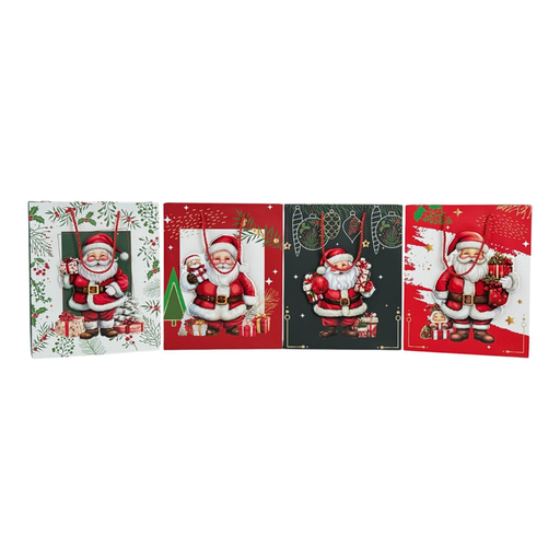 [784-6524694] BOLSA DE REGALO MEDIANA NAVIDAD 32x26x10cm 32x26x10