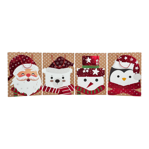 [784-6524698] BOLSA DE REGALO GRANDE NAVIDAD 40x30x12cm 40x30x12