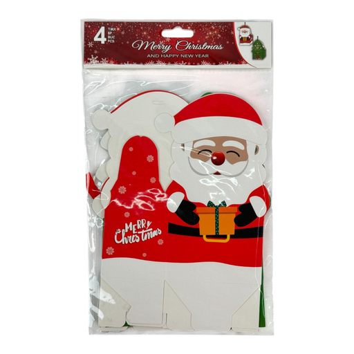 [784-8894625] SET DE CAJITAS NAVIDAD PARA REGALO 4PZA 9.2X6.2X17