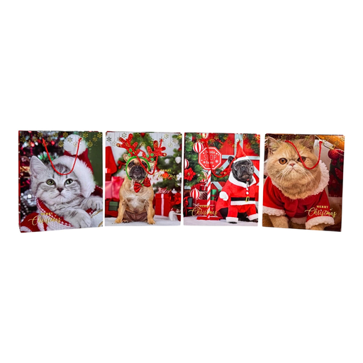 [784-8894637] BOLSA DE REGALO MEDIANA NAVIDAD 32x26x10cm 32x26x10