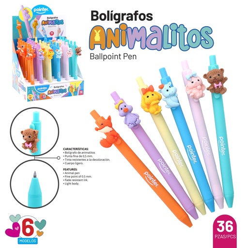 [BP-22139] BOLIGRAFO ANIMALITOS X1