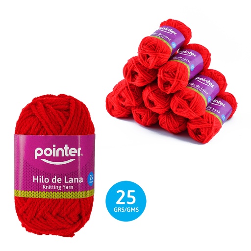 [7A018-KY-25G-RD] LANA PARA MANUALIDADES (ROJO)