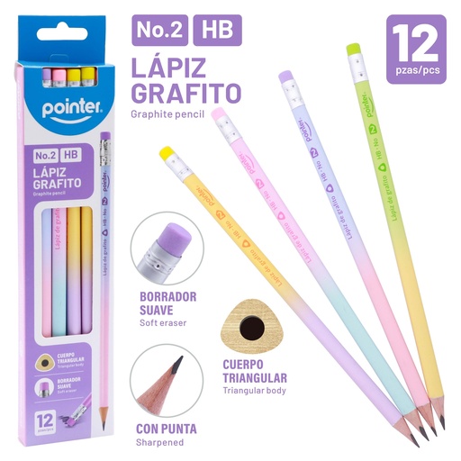 [YP-12TBC] LAPIZ HB 12 PIEZAS