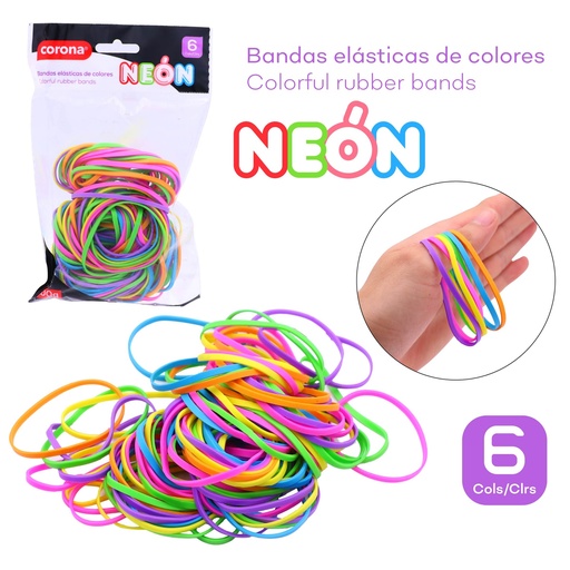 [RB-2578] LIGAS DE COLORES 100G 50x3mm