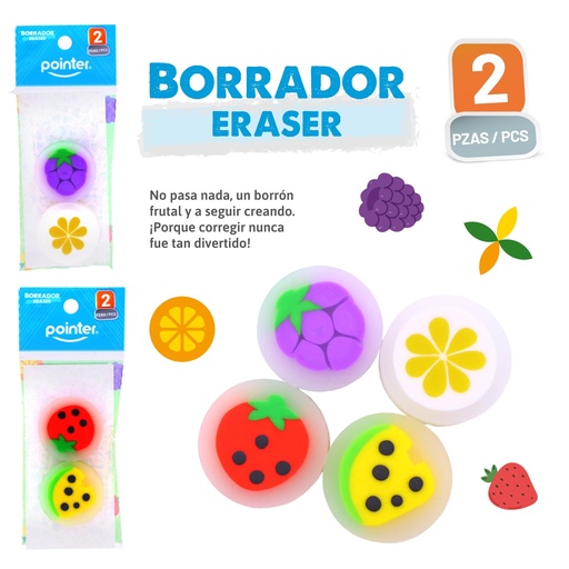 [ER-2519] BORRADORES DE FRUTAS x2PZAS