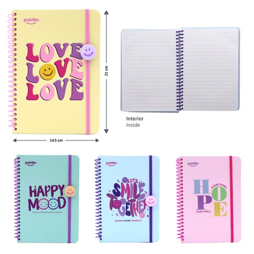 [NB-2590] CUADERNO DE APUNTES 21 X 14.8 cm 88 HOJAS