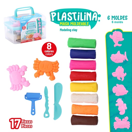 [DGH-25102] SET DE PLASTILINA Y MOLDES