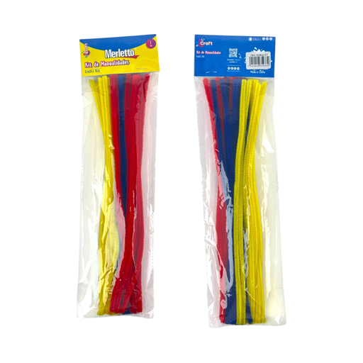 [785-6384237] SET DE LIMPIAPIPAS 30PZA  6MM30CM. 3 COLORES SURT