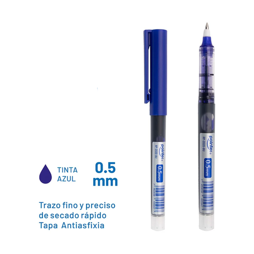 [RP-2020-BU] BOLIGRAFO TINTA GEL AZUL - BASIC PRO 0.5MM UNIDAD