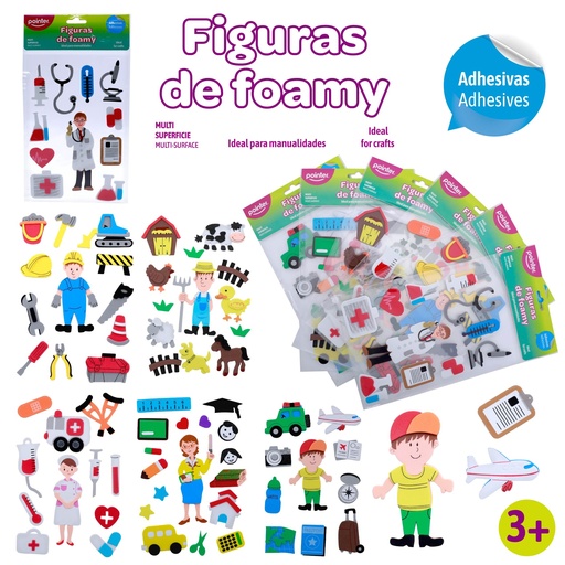 [ANC-1847] FIGURAS DE FOAMY ADHESIVAS (PROFESIONES)