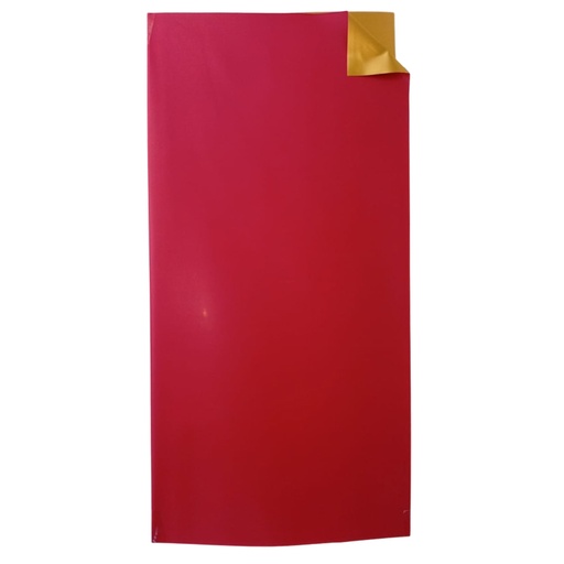 [HQ-WR-2226] PAPEL COREANO OUYA BITONO OPACO DORADO - ROJO MATTE 59x59CM