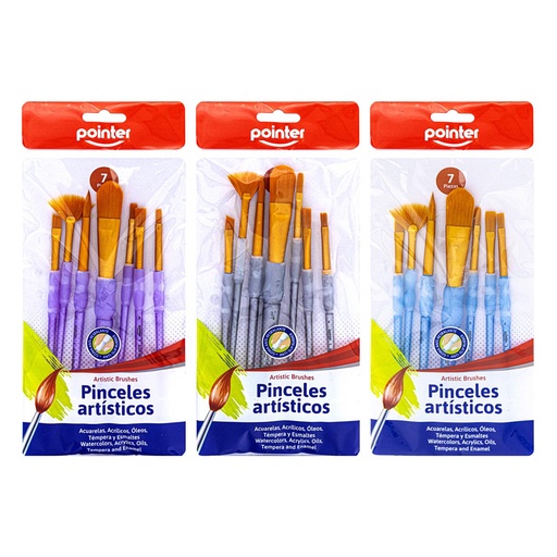 [AB-18605] PINCELES ARTISTICOS x7PZAS