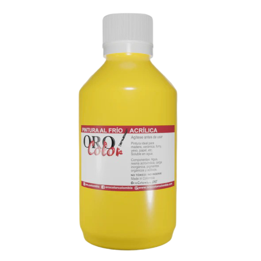 [F168-250] PINTURA AL FRIO AMARILLO PRIMARIO 250ML
