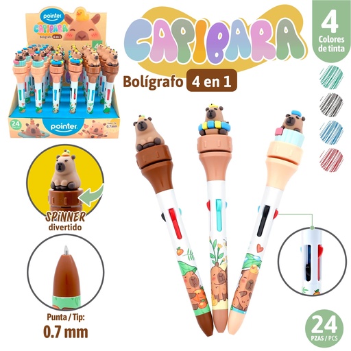 [BP-25195] BOLIGRAFO MULTICOLOR 4 COLORES