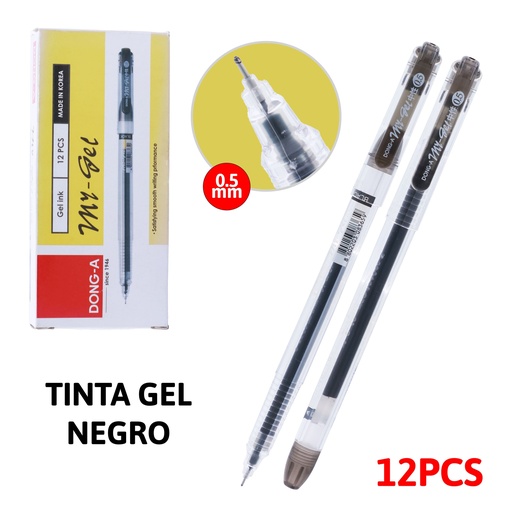[13A01200B131100] BOLIGRAFO MY-GEL (NEGRO) X1