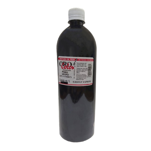 [F083-1] PINTURA AL FRIO NEGRO 1L
