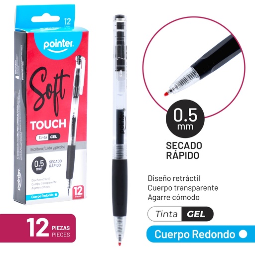 [GIP-22115-BK] BOLIGRAFO TINTA GEL 0.5 MM UNIDAD