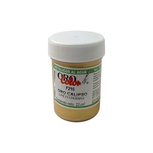[F216-22] PINTURA METALICOS AL AGUA ORO CALIPSO 22ML
