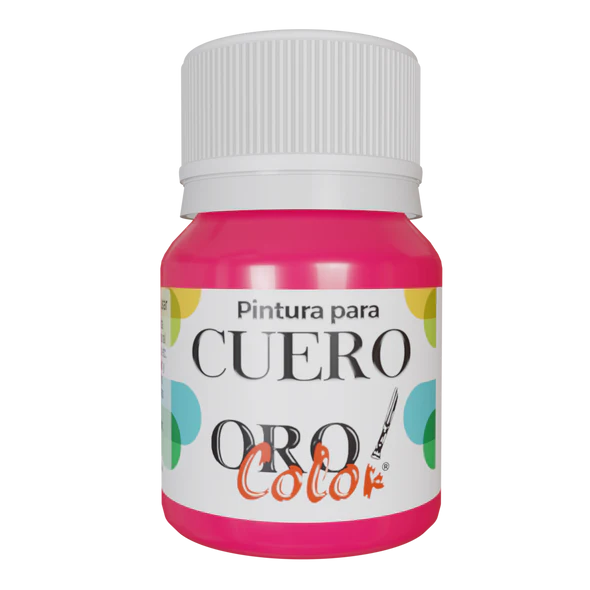 [CU-655] PINTURA PARA CUERO ROSA NEON 30ML