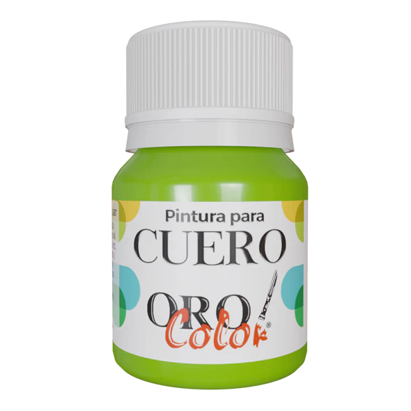 [CU-660] PINTURA PARA CUERO VERDE NEON 30ML 