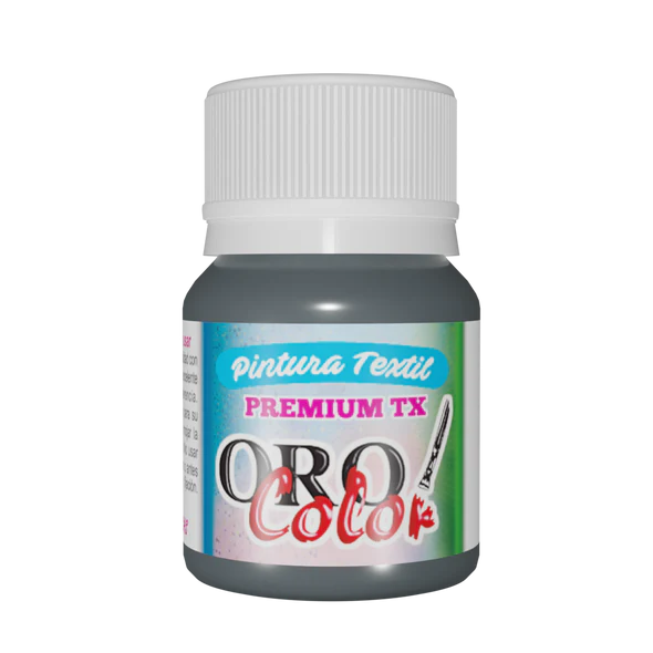 [TX368] PINTURA TEXTIL PREMIUM GRIS ELEFANTE 30ML