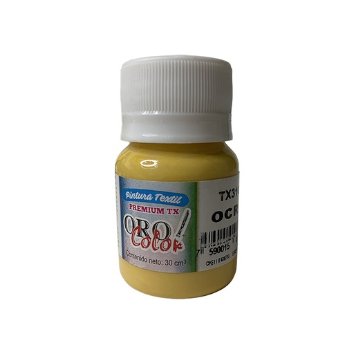 [TX310] PINTURA TEXTIL PREMIUM OCRE 30ML