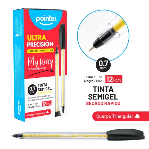 [BP-6007-N] BOLIGRAFOS TINTA SEMIGEL 
